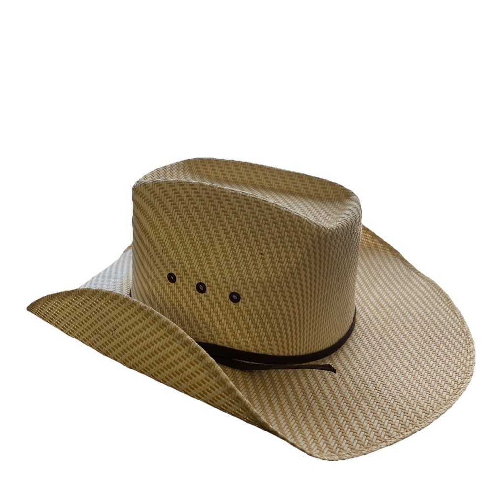 Twister Kid's 5X Vented Western Straw Cowboy‎ Hat T7100348 Natural Bangora